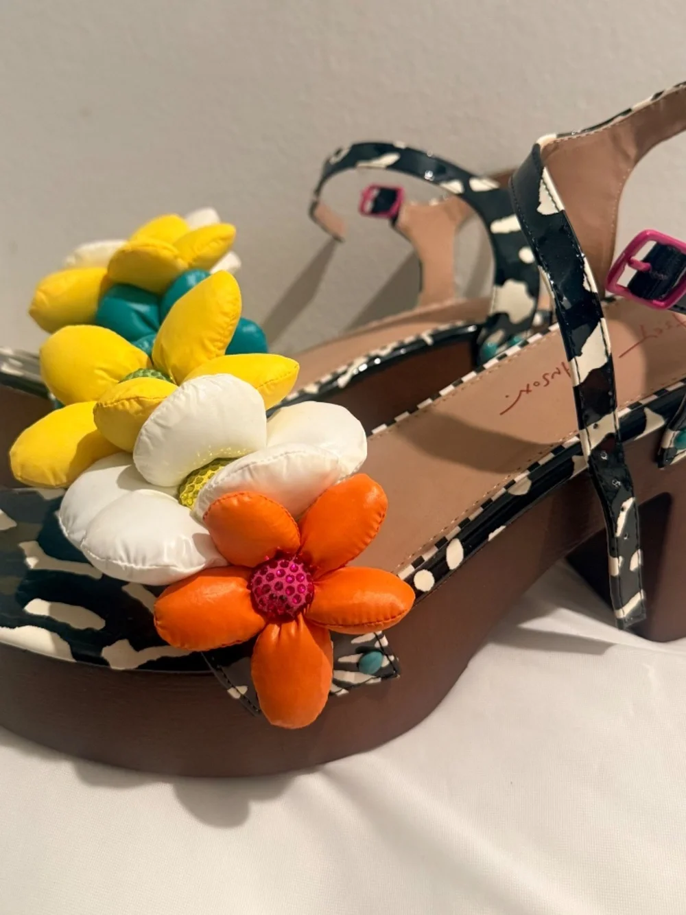 Betsey Johnson Kinslee Floral Platform Heels